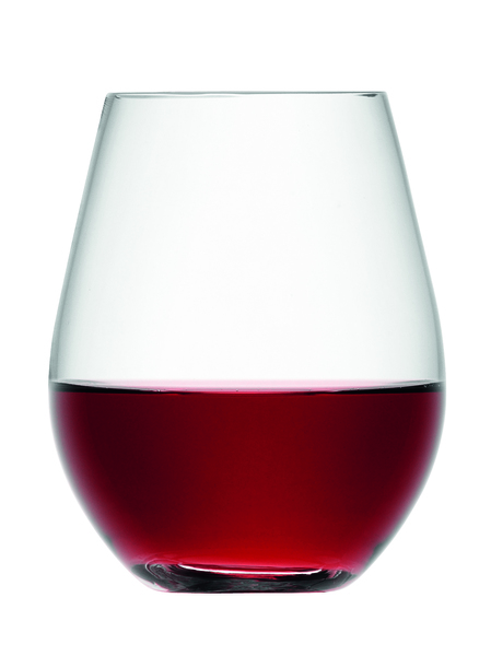 Red Wine Stemless Glass